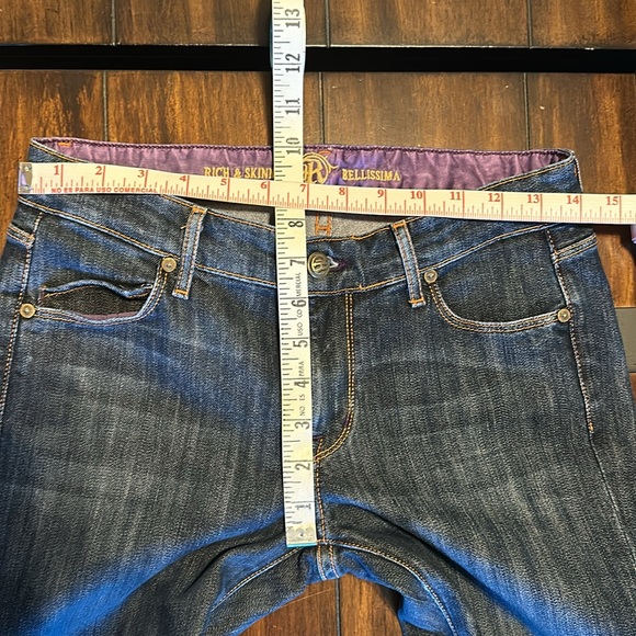 Rich & Skinny Bellissima Boot Cut Jeans- true blue vintage - size 27 - Picture 3 of 12